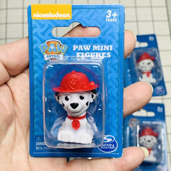 Lot of 6 Nickelodeon Paw Patrol Mini Figures Zuma Orange Hat Marshall Fire Dog - Picture 8 of 12